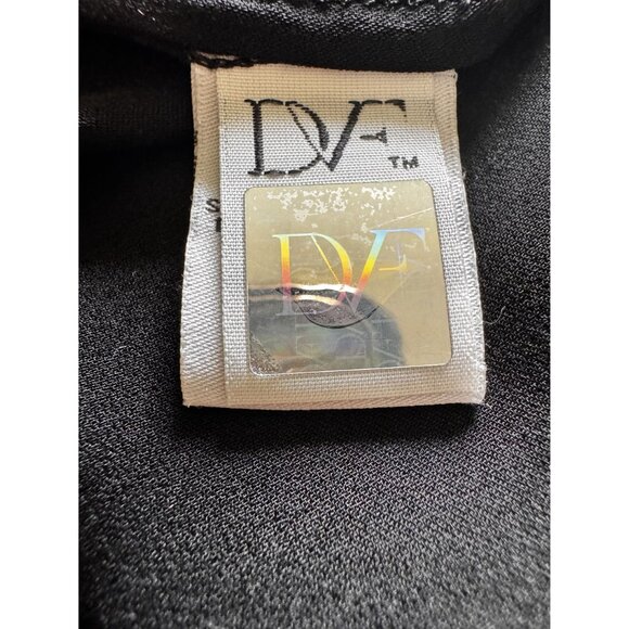 Diane Von Furstenberg DVF Toni Blouse Black Silk Women S 100% Silk Top Designer - Picture 4 of 11